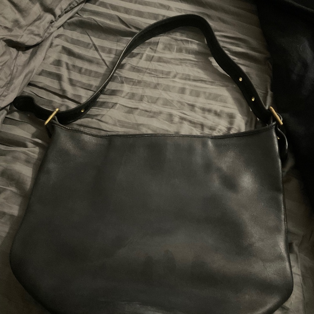 Gorgeous Black Leather Coach Purse